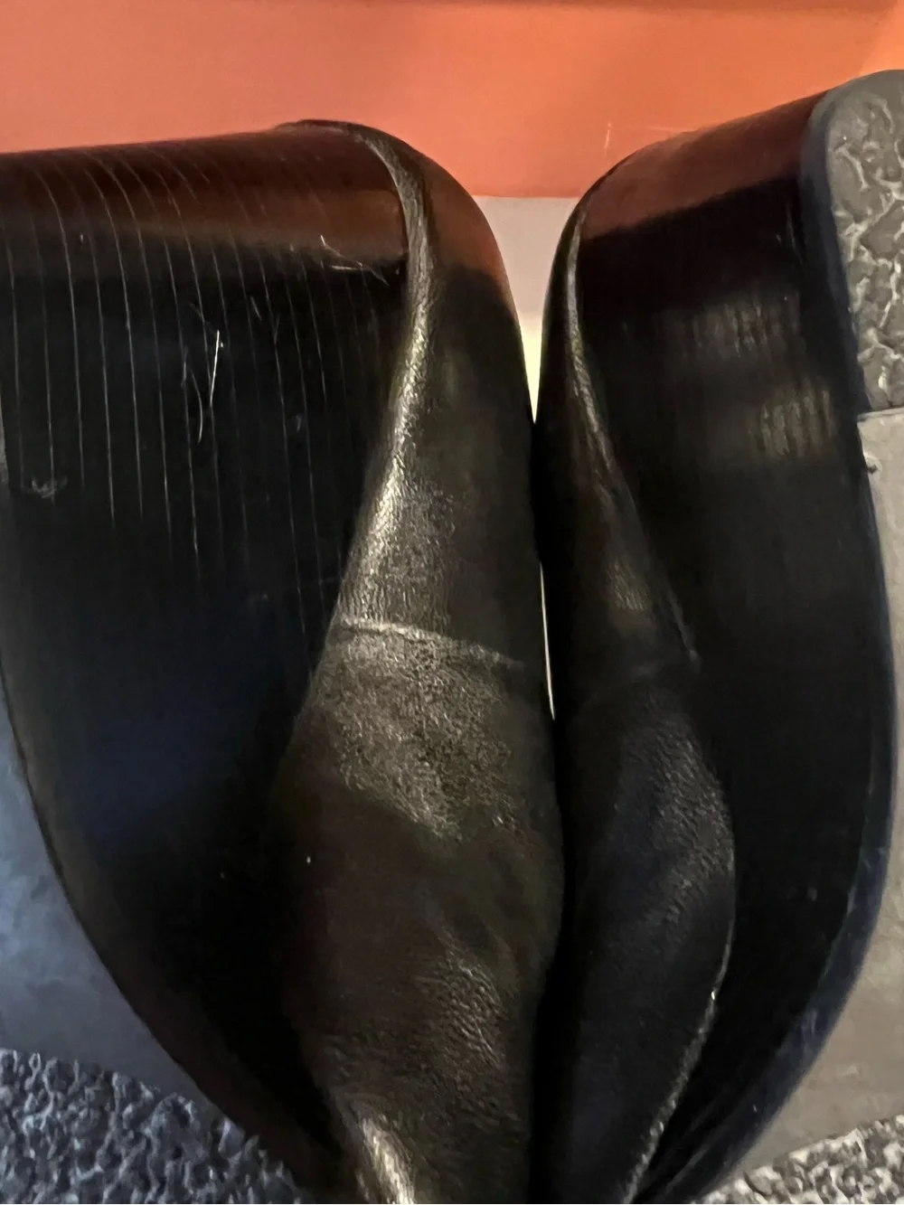 Coach Black Leather Round-Toe Pumps - Women's Heels